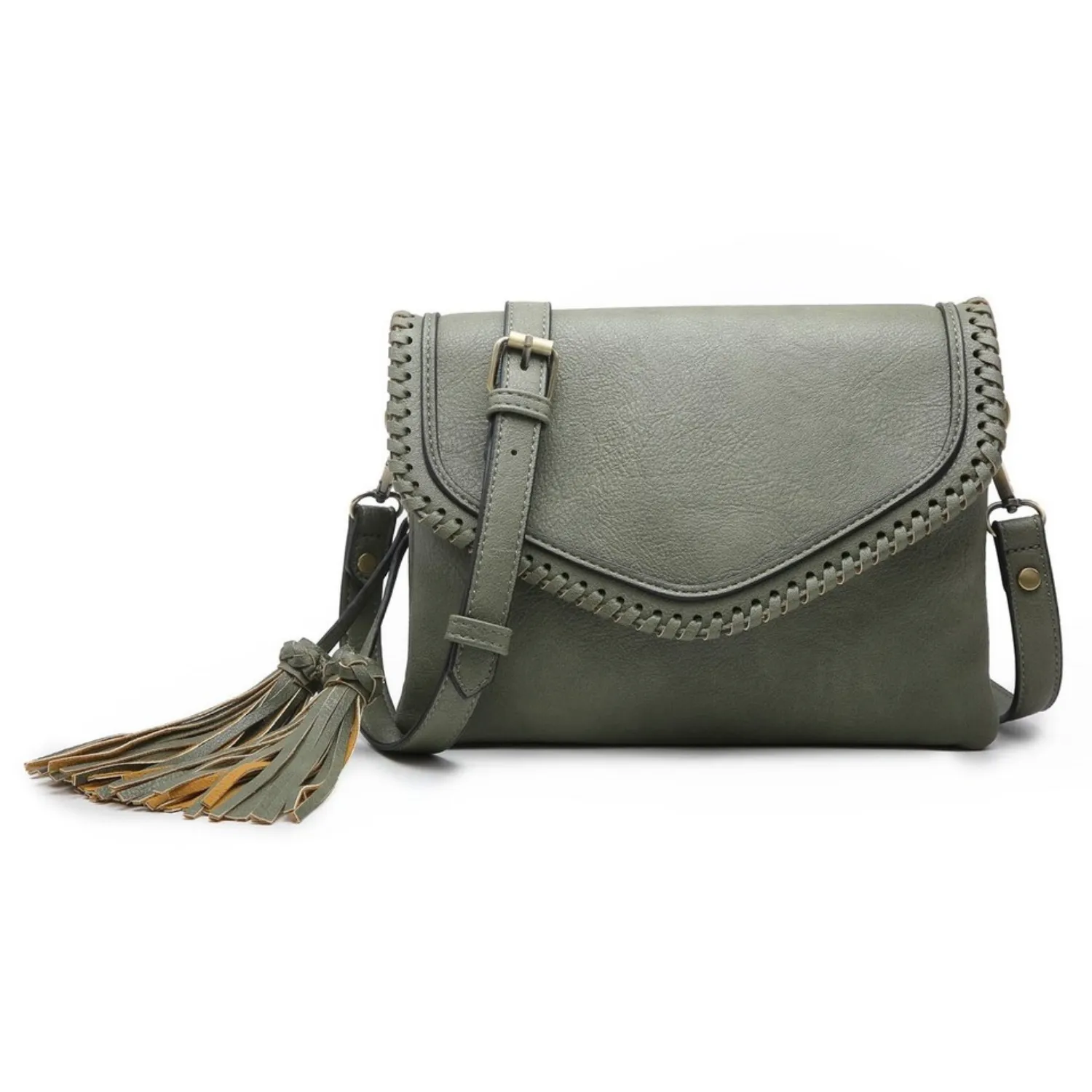 Sadie Crossbody Purse - Monogrammed Cross Body with Tassel - Guitar Strap Add On