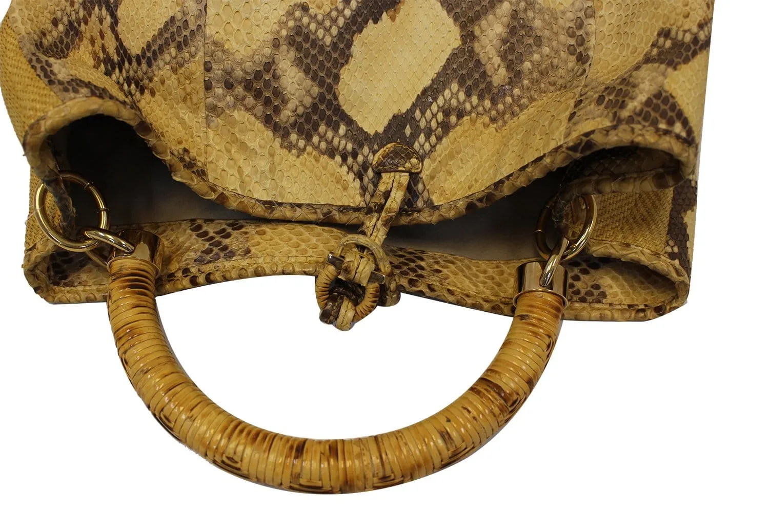Salvatore Ferragamo kitty Python Leather Hobo Bag - Final Call