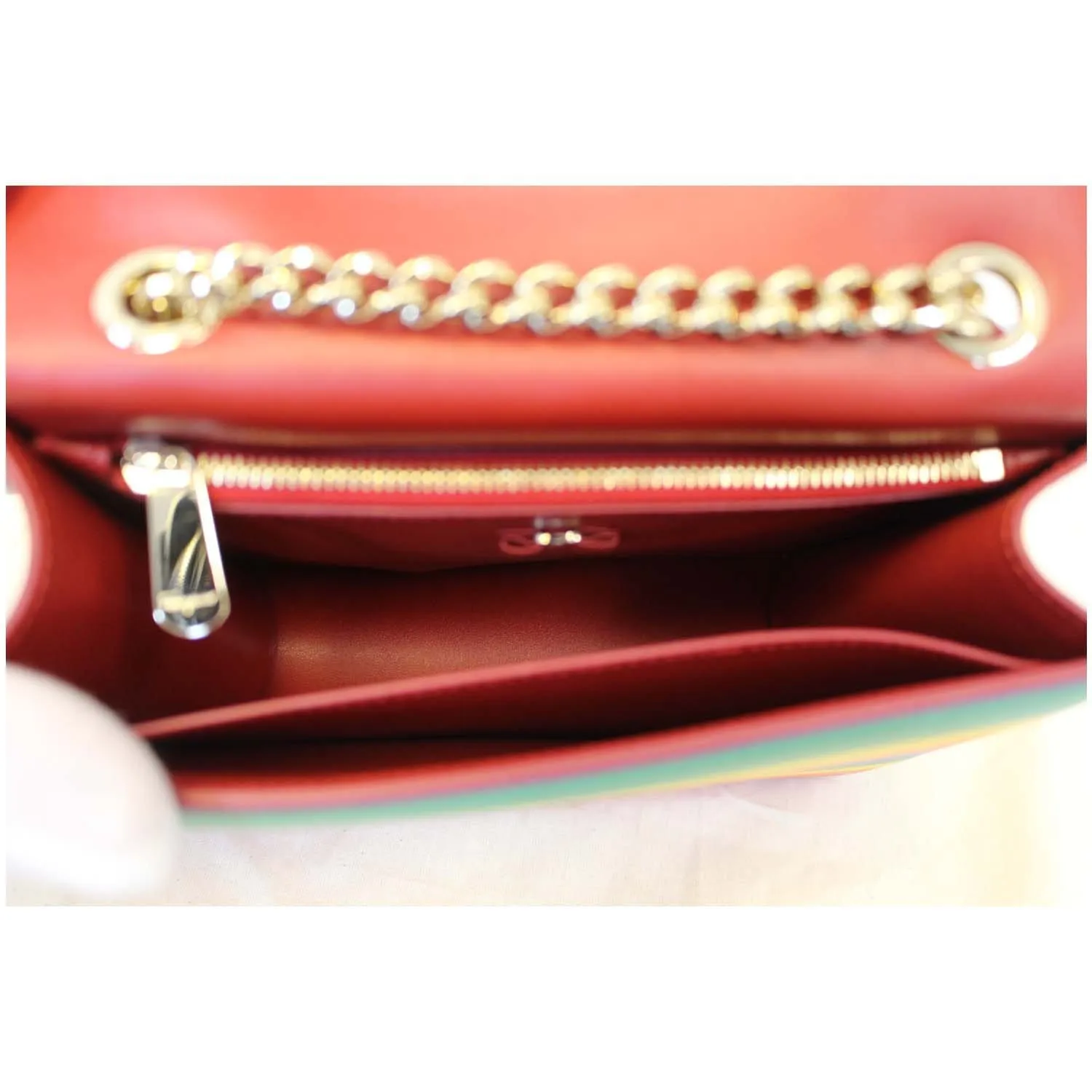 SALVATORE FERRAGAMO Vara Rainbow Leather Crossbody Bag