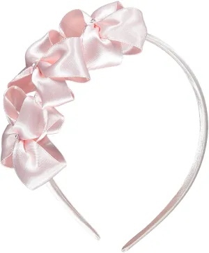 Satin Three Bows Headband Swarovski Diamanté
