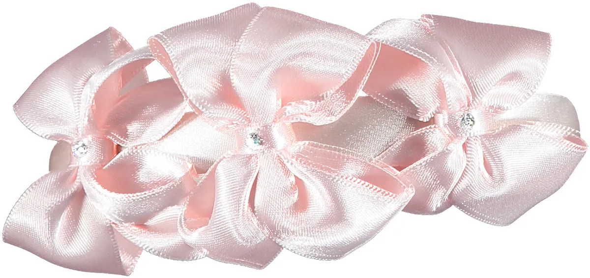 Satin Three Bows Headband Swarovski Diamanté