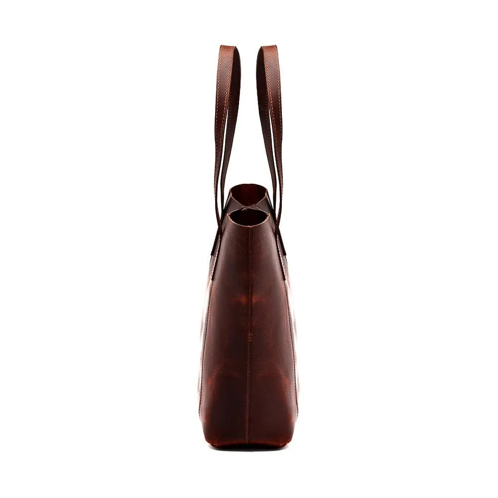 Savannah Leather Tote   FREE Matching Wallet & Vanity Bag