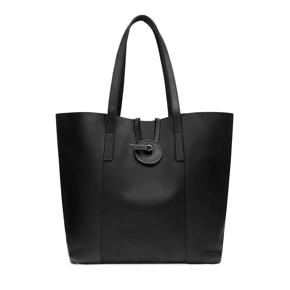 Savannah Leather Tote   FREE Matching Wallet & Vanity Bag