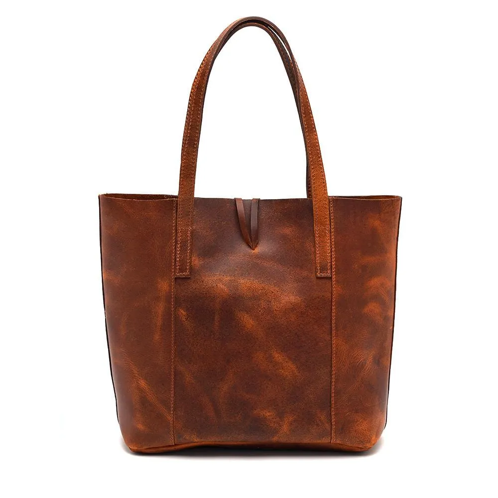Savannah Leather Tote   FREE Matching Wallet & Vanity Bag
