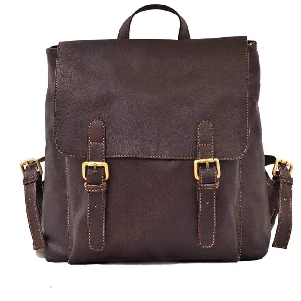 Scarlet Leather Backpack