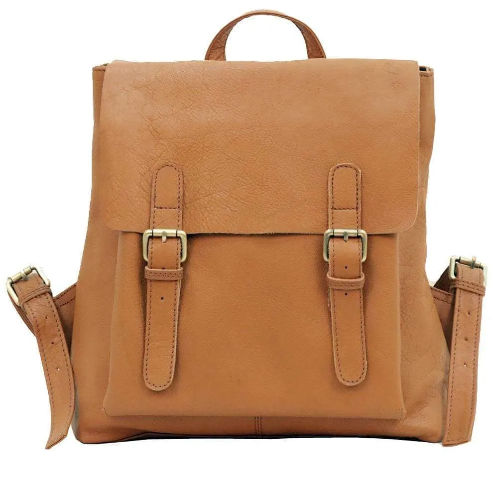 Scarlet Leather Backpack