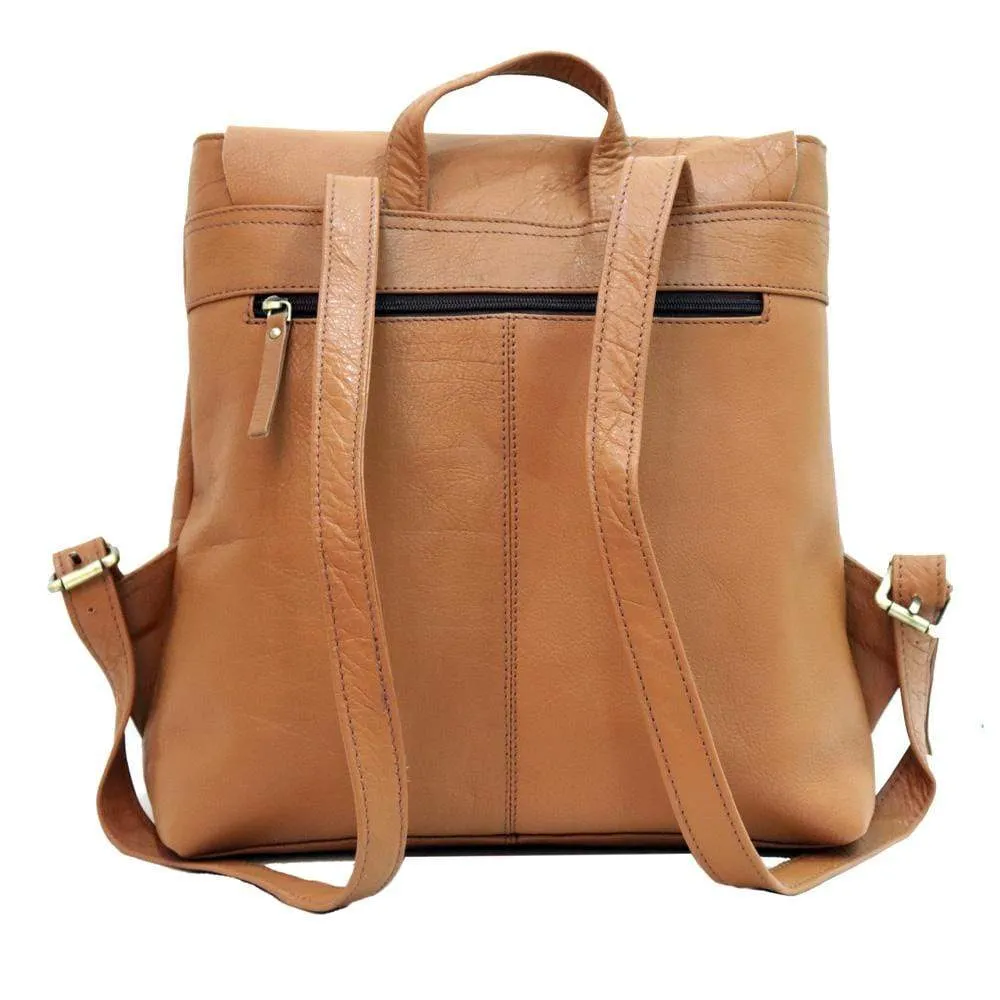 Scarlet Leather Backpack