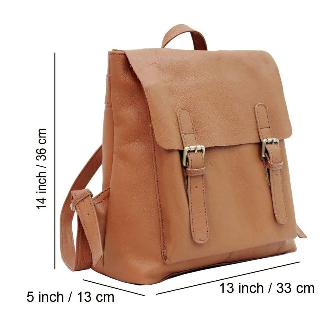 Scarlet Leather Backpack