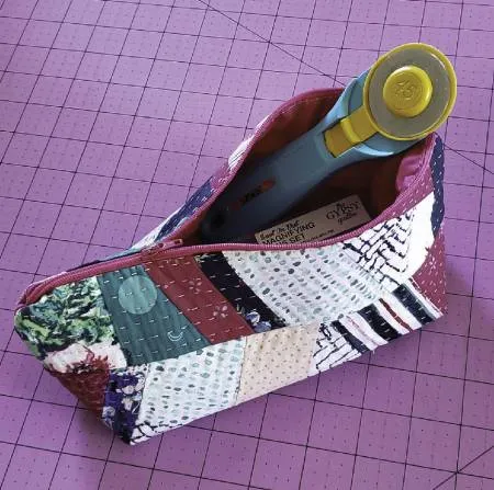 Scrap Tape Zip Pouch Pattern by Cut Loose Press Patterns