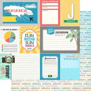 Scrapbook Customs 12x12 Paper - Jamaica Tropical Journal