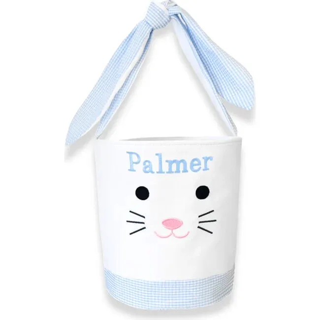Seersucker Easter Bunny Bucket