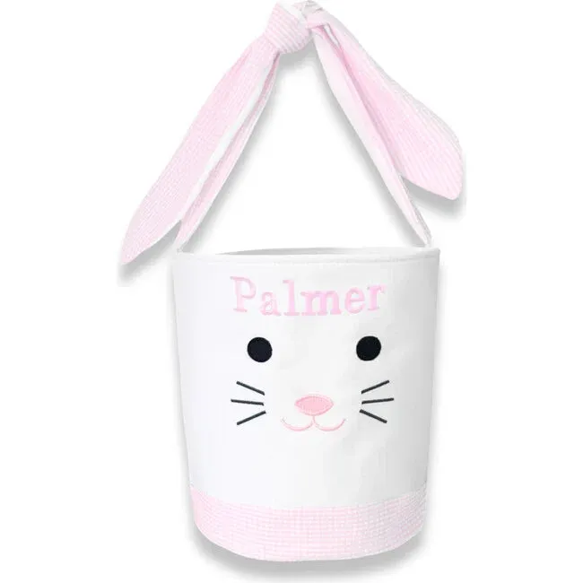 Seersucker Easter Bunny Bucket