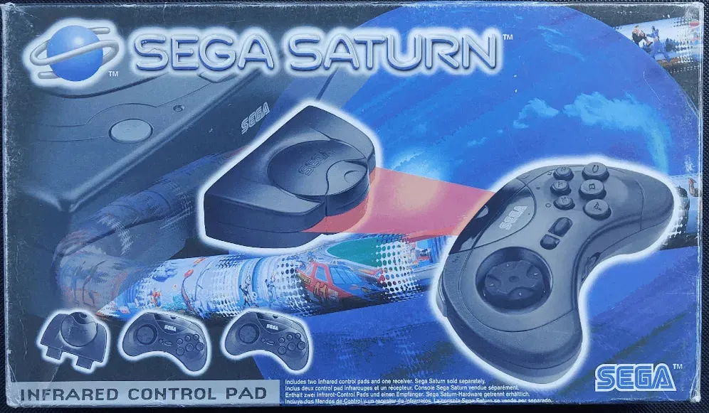Sega Saturn Infrared Control Pad i æske