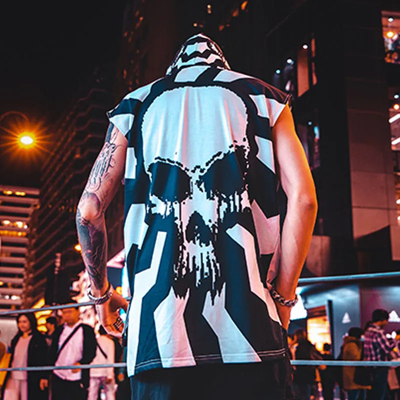 SHANTOU SLEEVELESS HOODED TEE