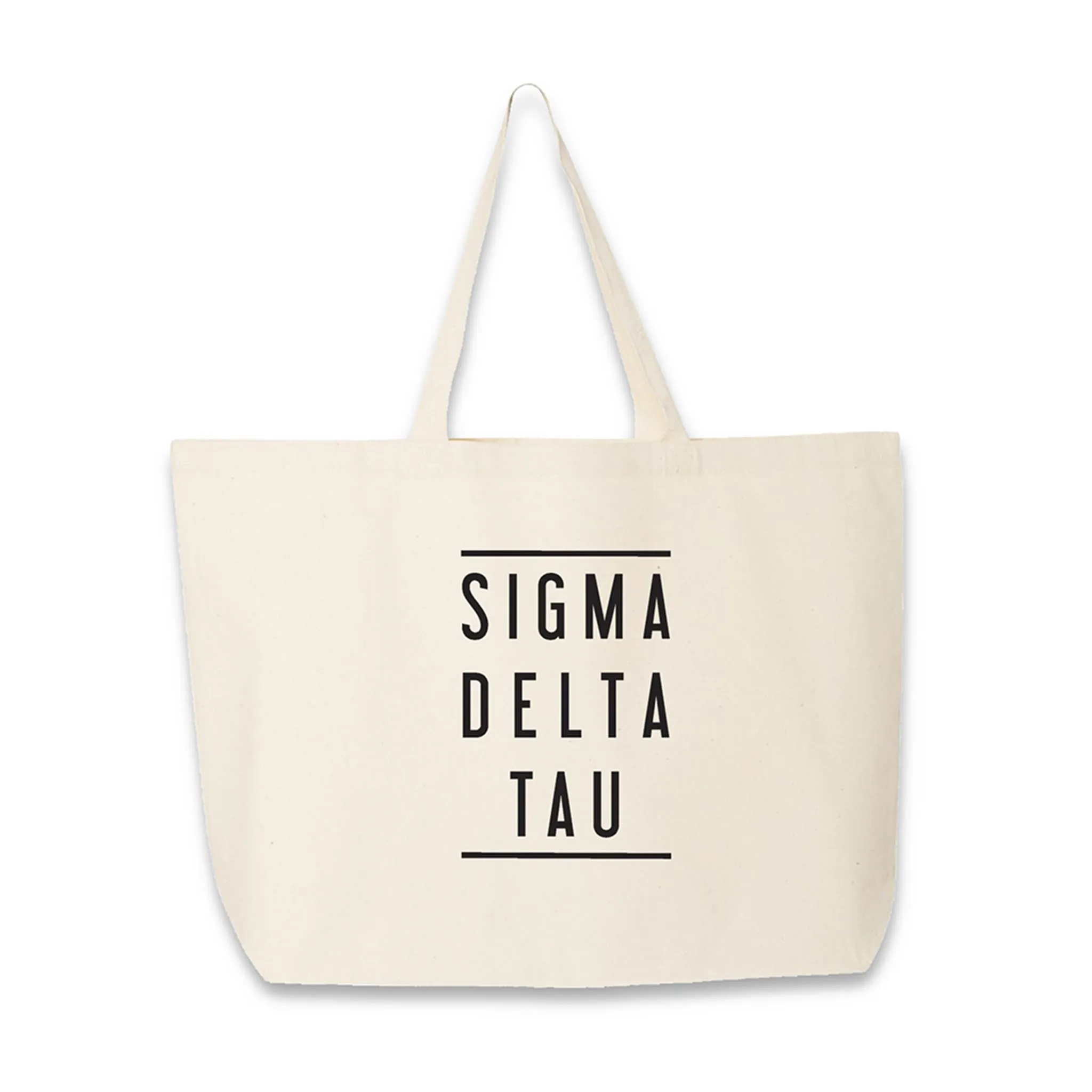 Sigma Delta Tau Sorority Printed on a Cotton Canvas Tote Bag