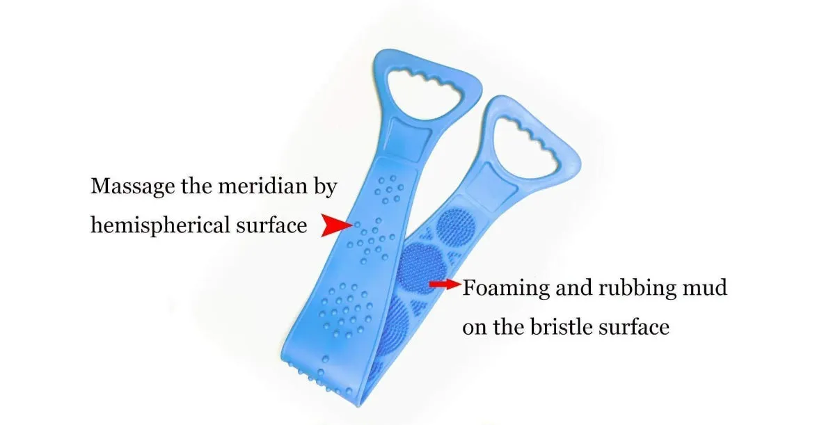 Silicone Double Side Body Scrubber Belt