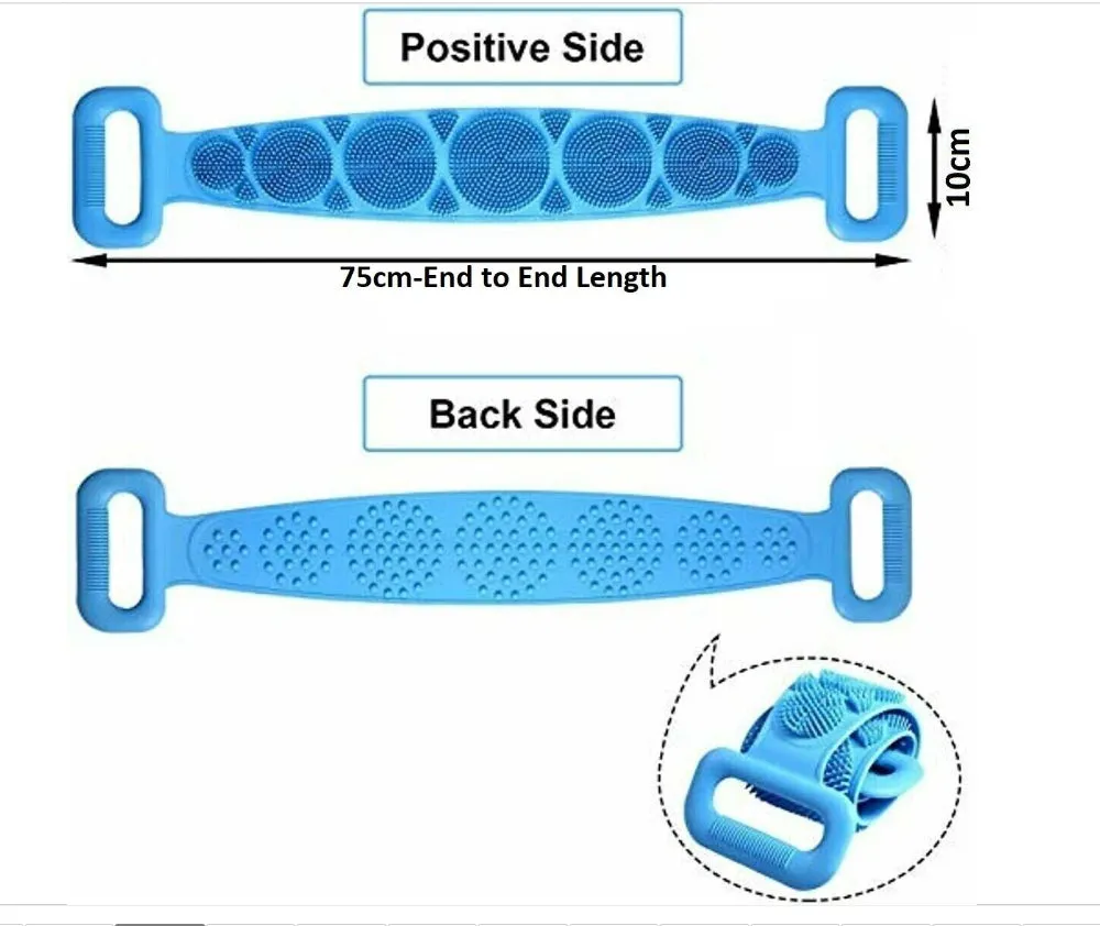 Silicone Double Side Body Scrubber Belt