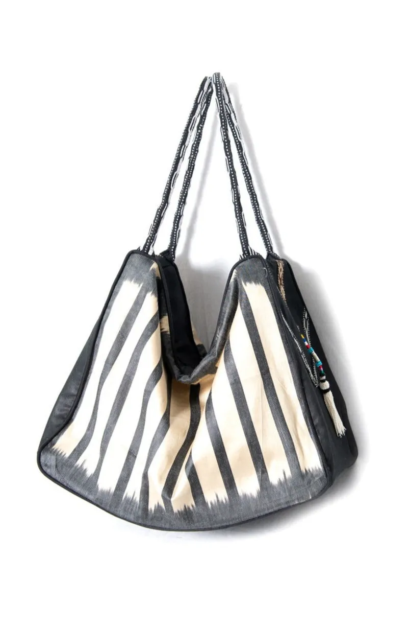 Silk Ikat Hobo Bag