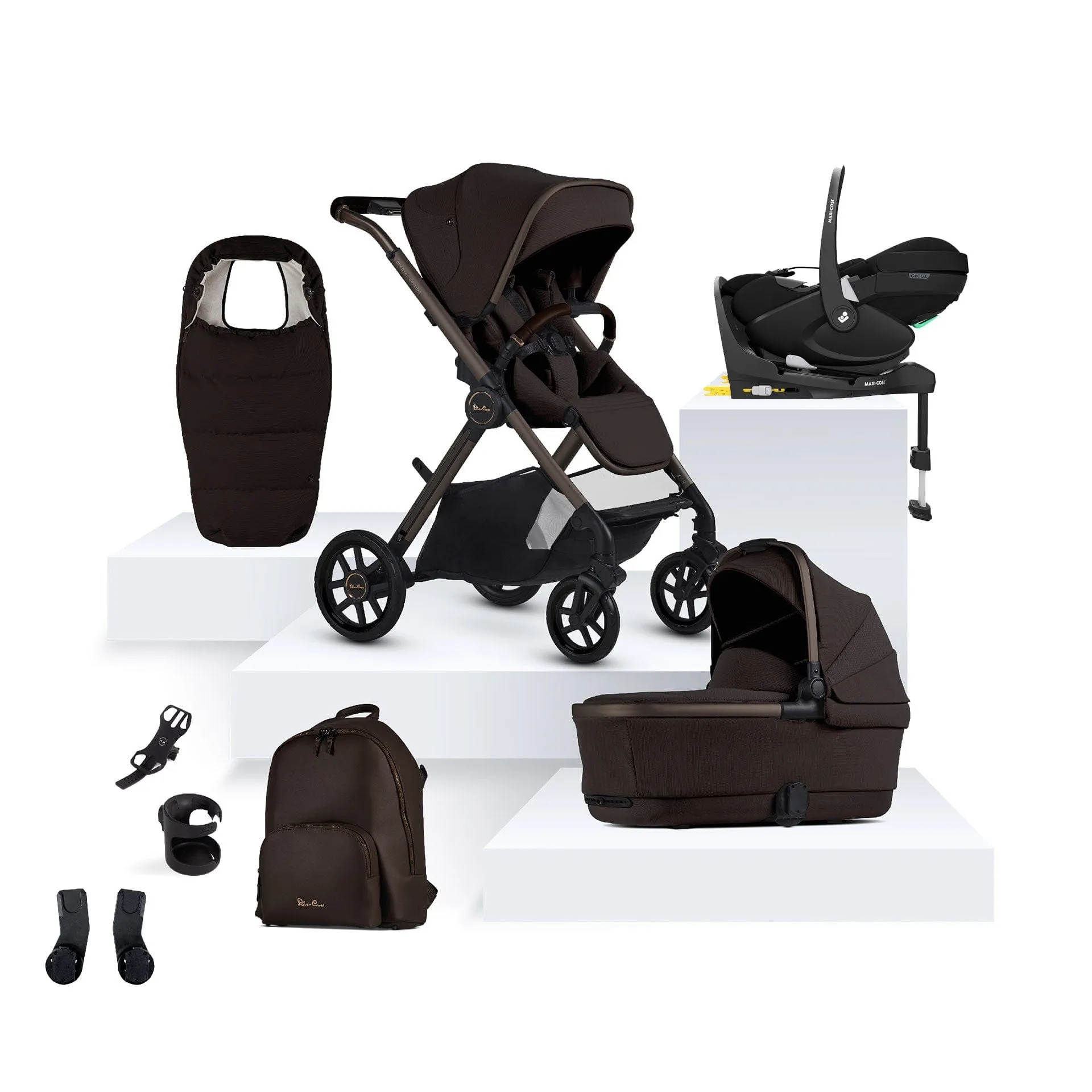 Silver Cross Reef 2 Special Edition Maxi-Cosi Travel System in Ganache
