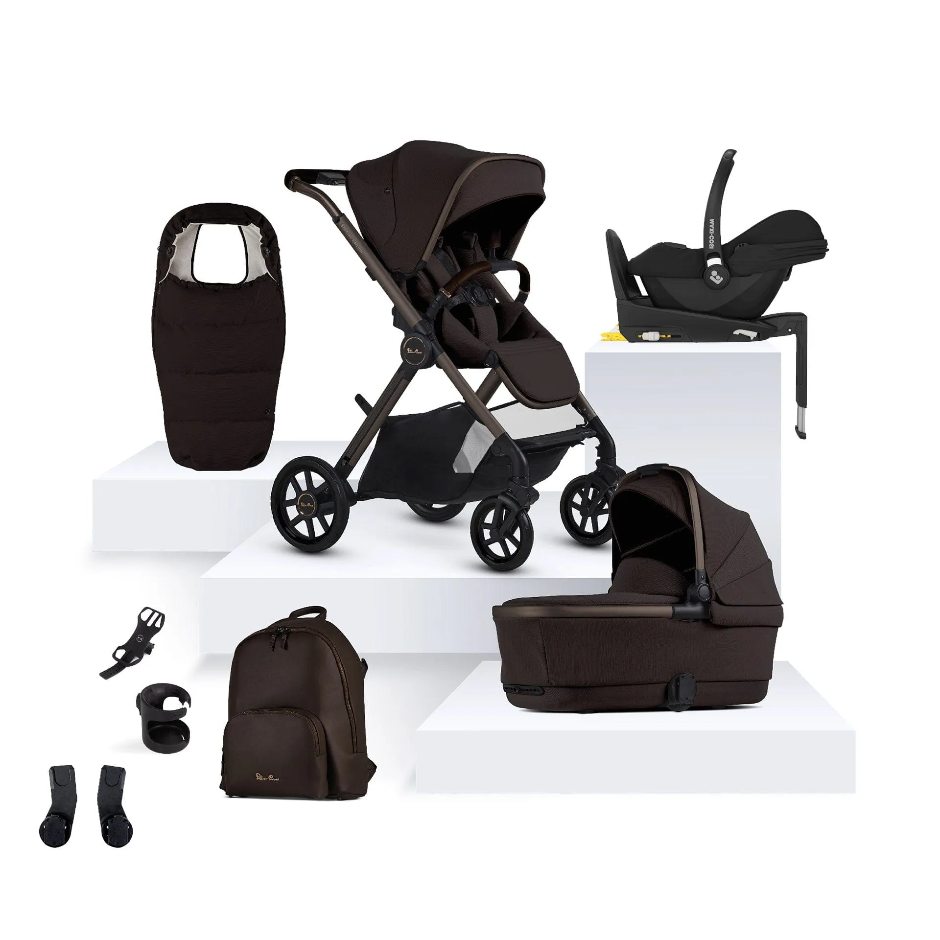 Silver Cross Reef 2 Special Edition Maxi-Cosi Travel System in Ganache