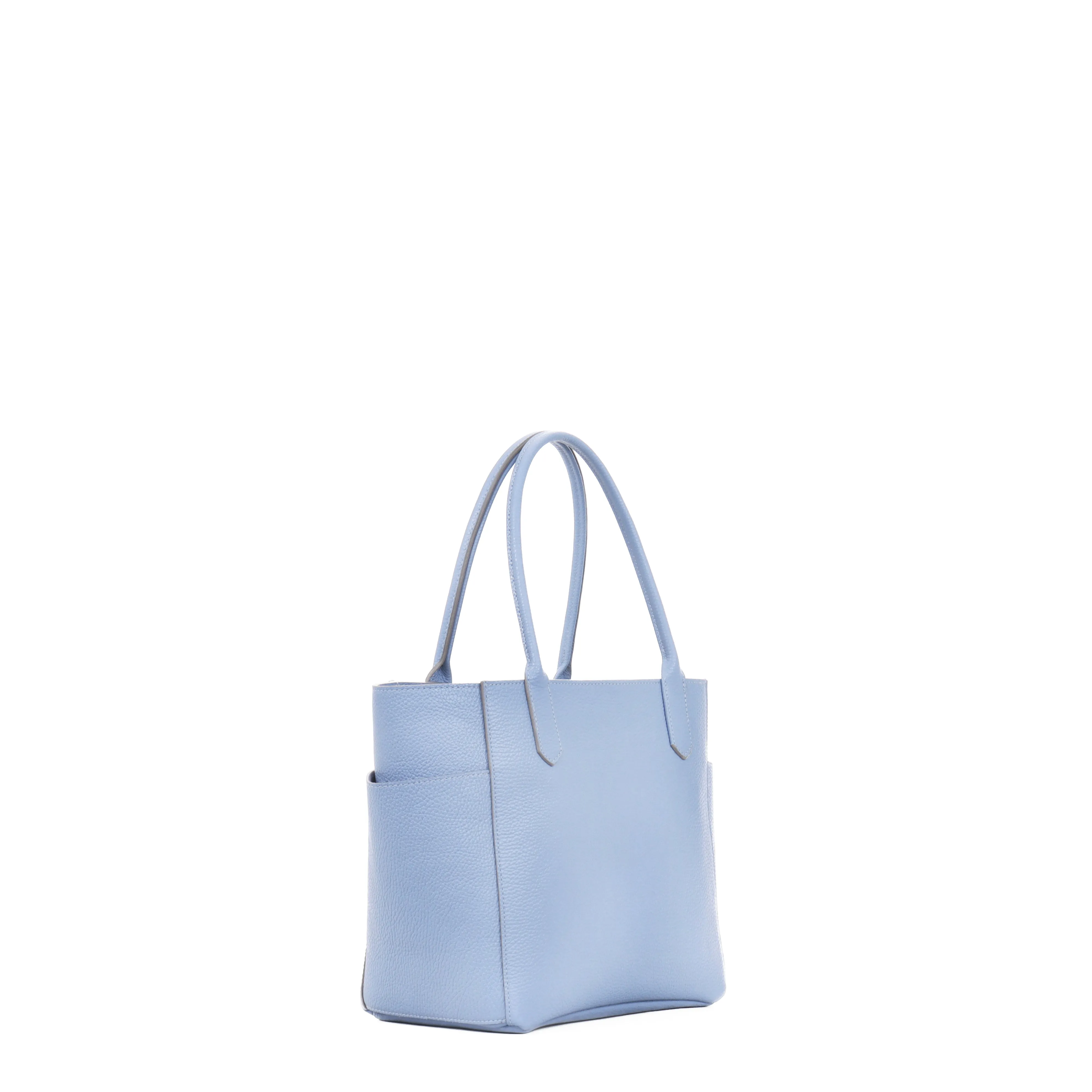 SMALL POCKET TOTE CORNFLOWER CALF