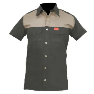 Sniper Africa Adventure Colour Block Military Olive Short Sleeve Shirt