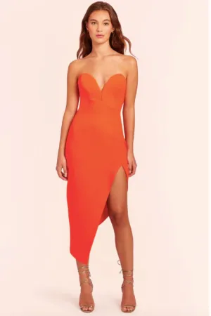 Soiree Dress in Orange by Amanda Uprichard - RENTAL