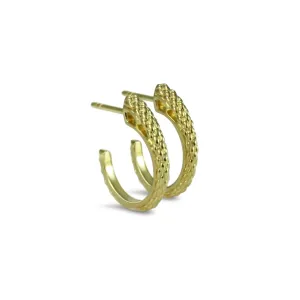 Spirit Python Hoop Earring 18mm - 18K Gold Vermeil