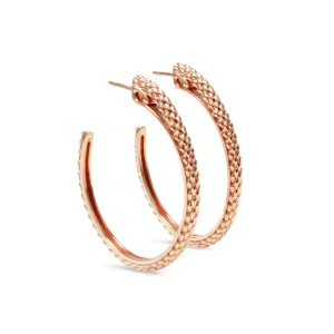 Spirit Python Hoop Earring 41mm - 18K Rose Gold Vermeil