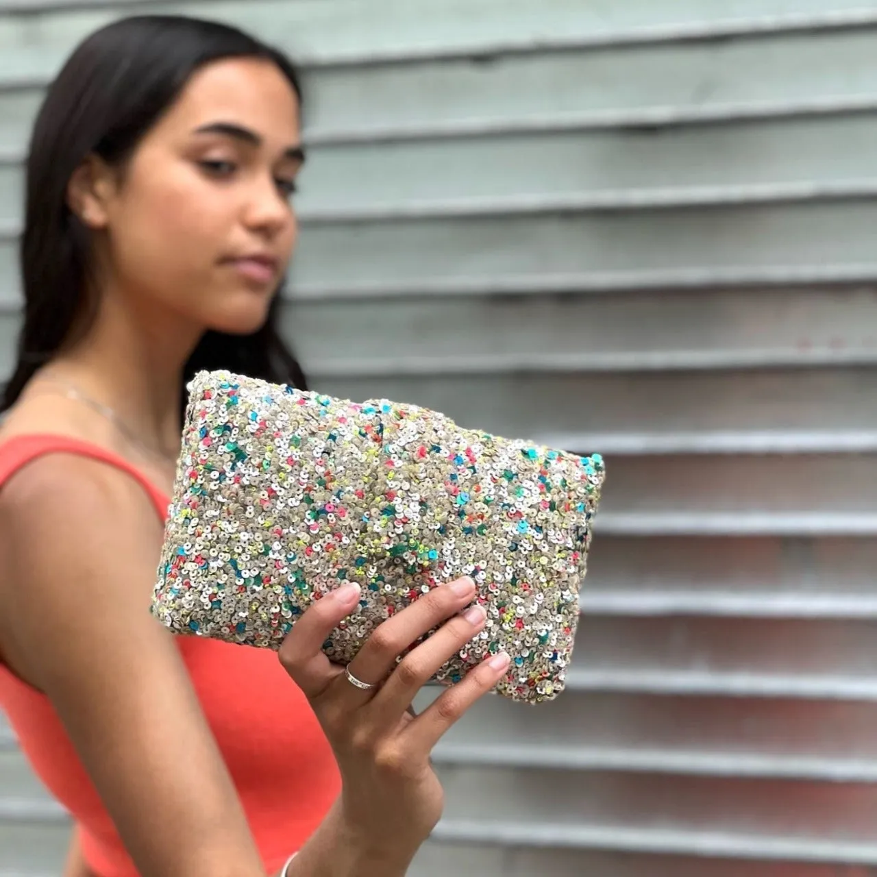 Sprinkled Donut Clutch