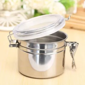 Stainless Steel Airtight Sealed Canister Coffee Bean Flour Tea Container Jar Box S-XL size