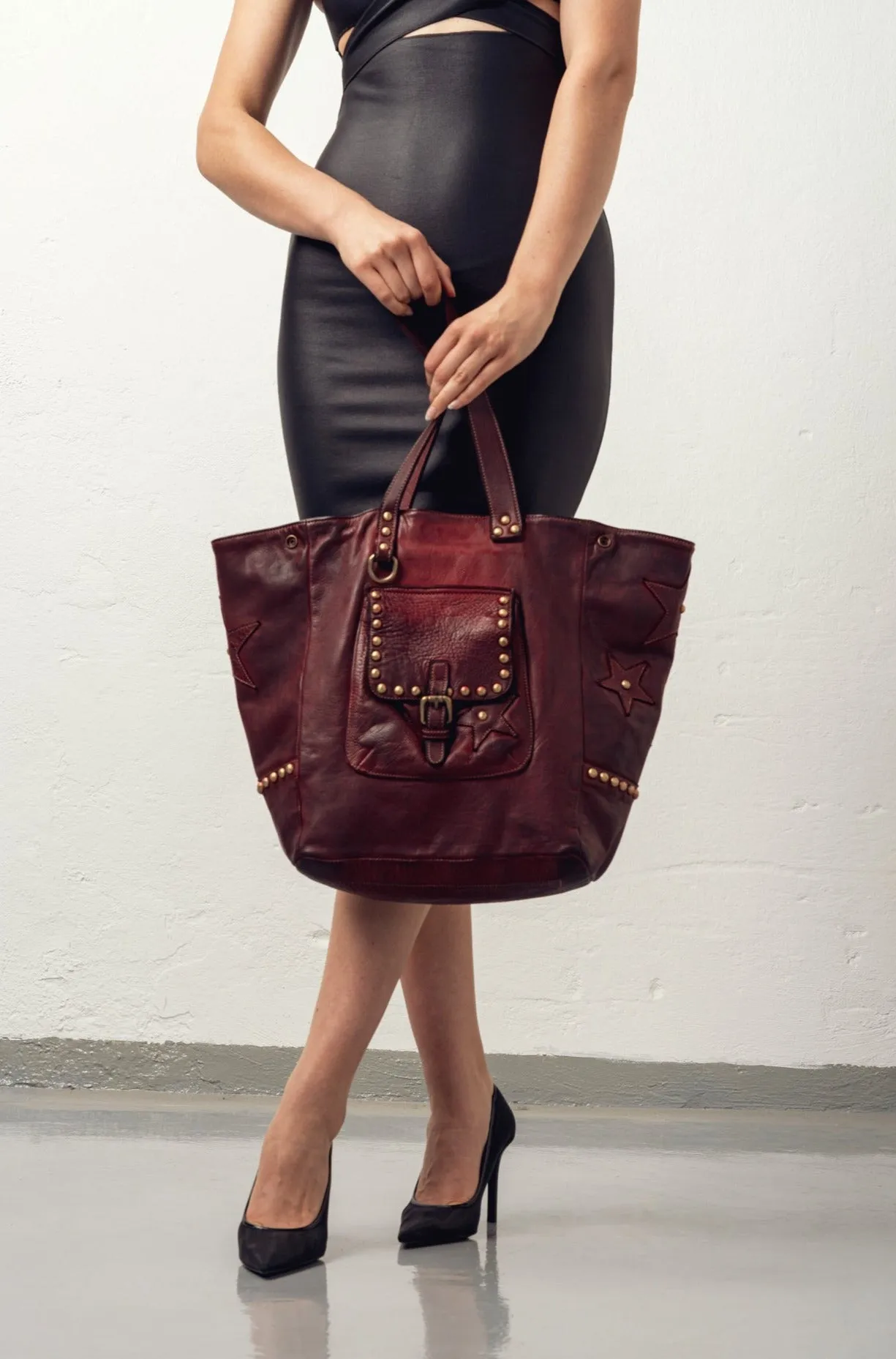 Star Tote - Wine Bordeaux - Second Sale - FINAL SALE