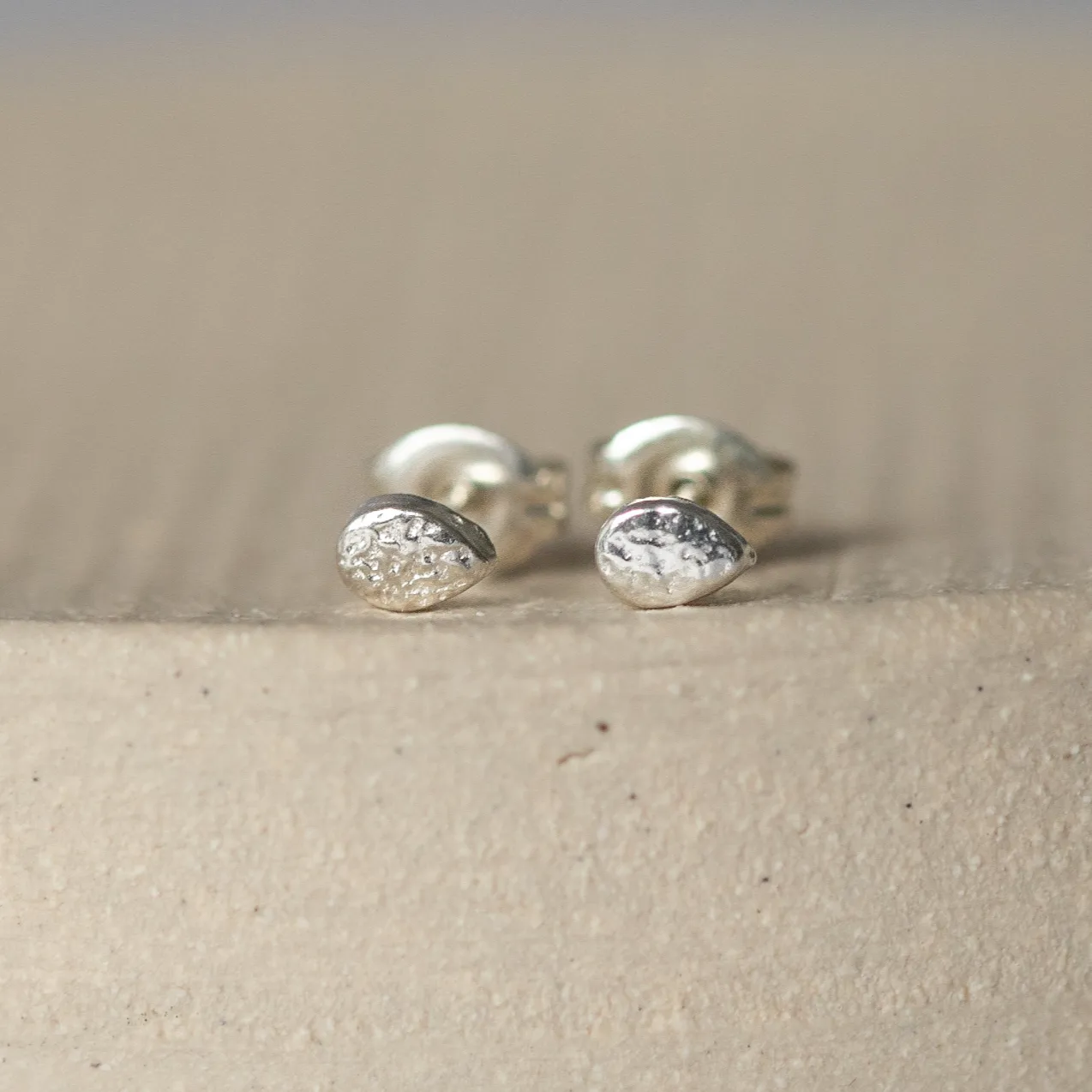 Sterling Silver Mini Studs Teardrop