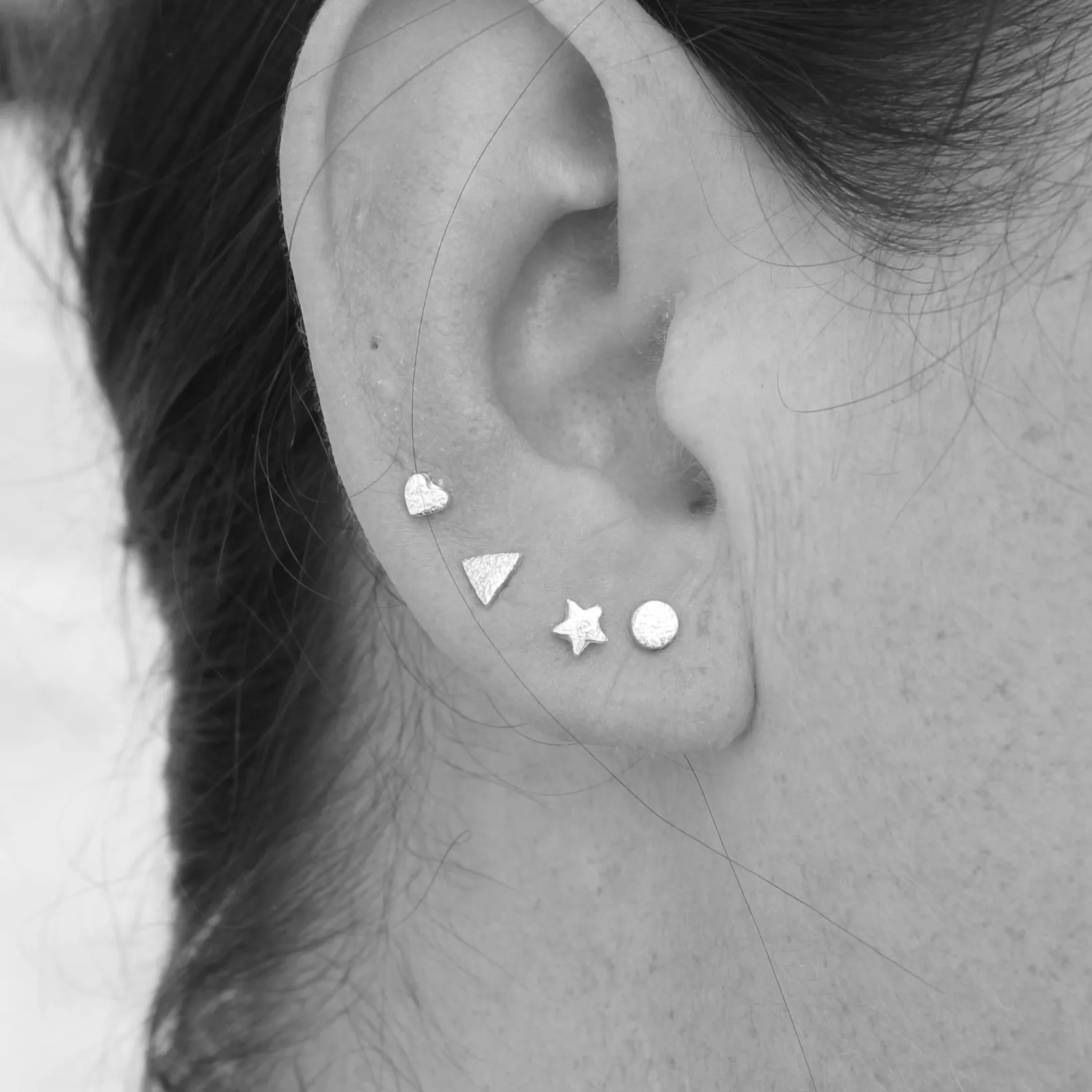 Sterling Silver Mini Studs Teardrop