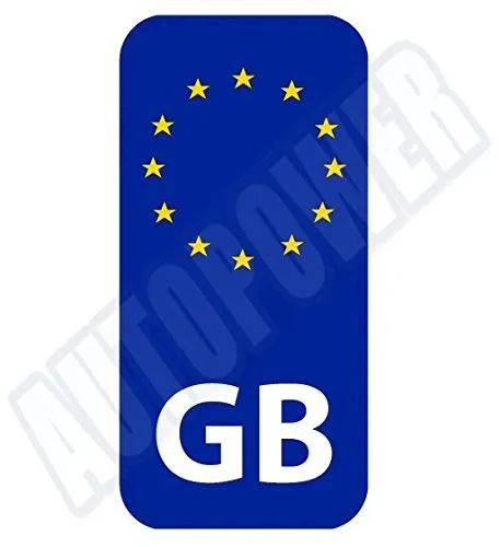Sticker GB Driving Car Travel Europe Use Easy On Off Non Adhesive For EU Use