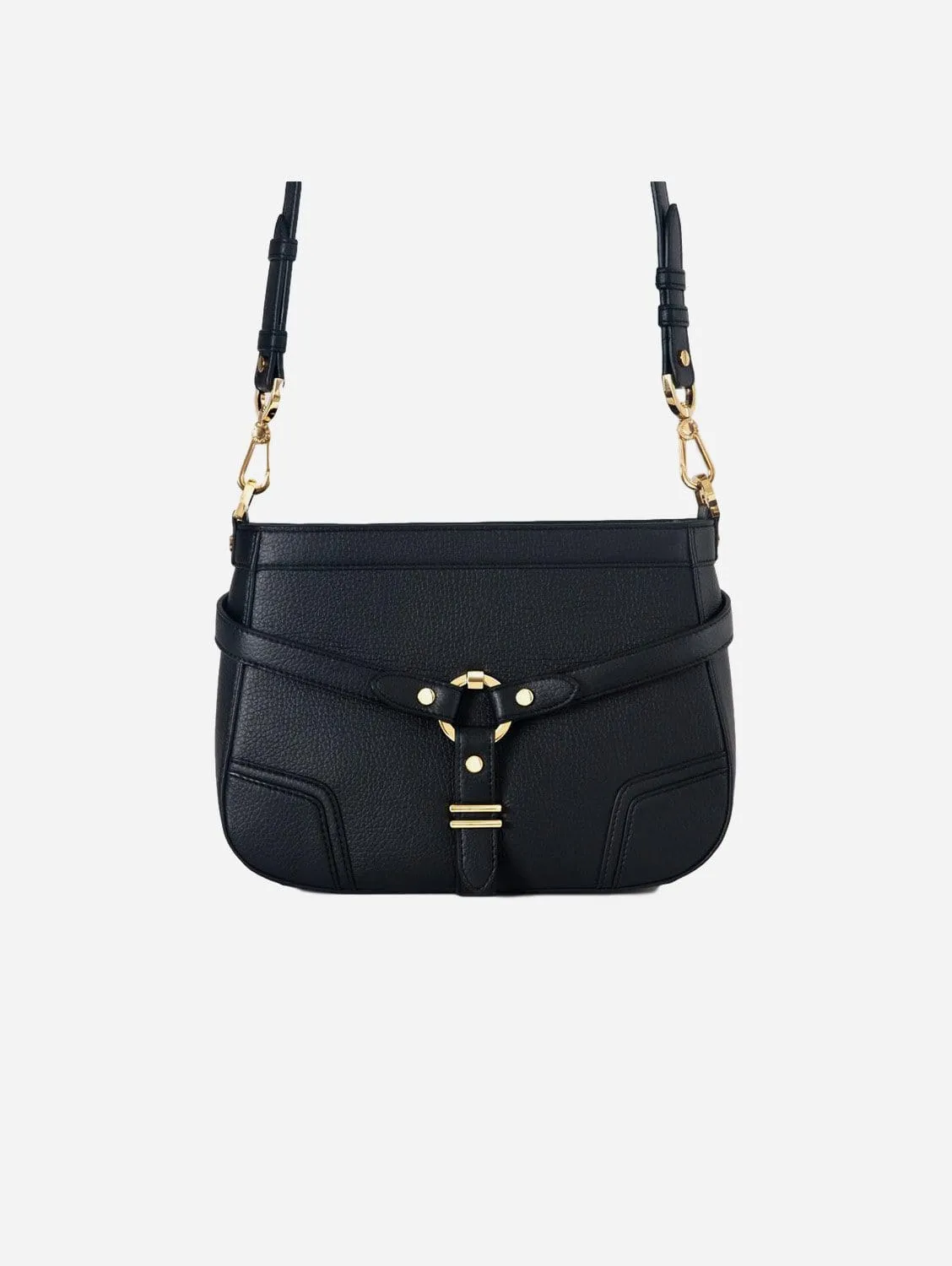 Stockholm Vegan Leather Crossbody Bag | Black