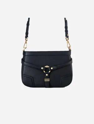Stockholm Vegan Leather Crossbody Bag | Black