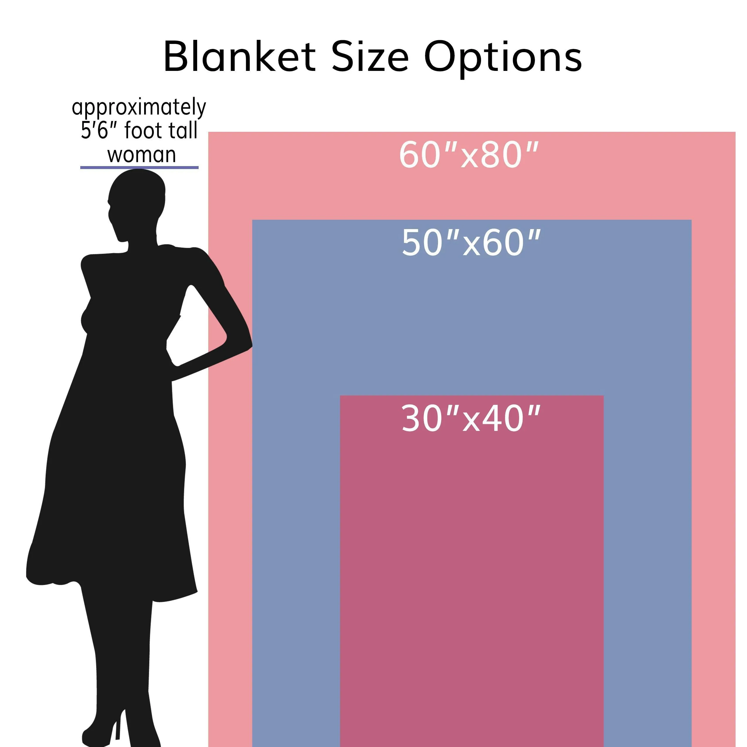 Strong Blue with White Arrows Blanket