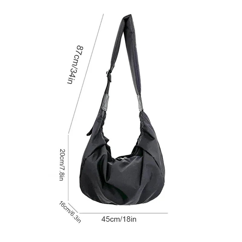 SummerVibe Large Capacity Nylon Shoulder Bag