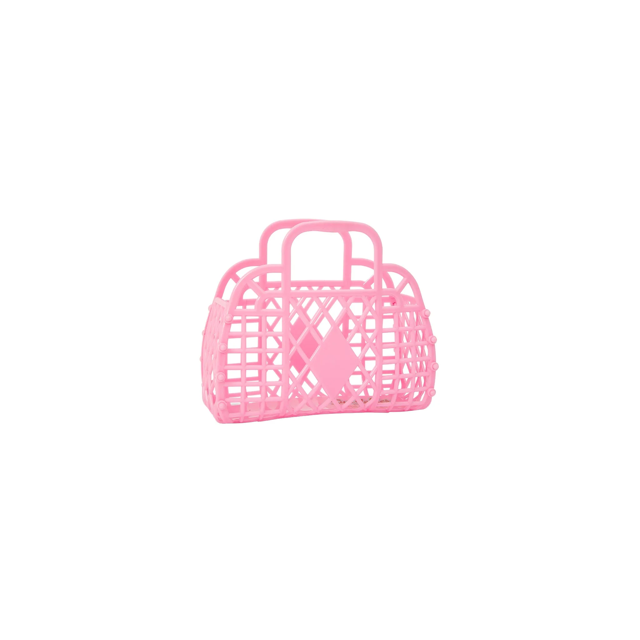 Sun Jellies Mini Retro Basket - Bubblegum Pink