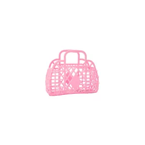 Sun Jellies Mini Retro Basket - Bubblegum Pink