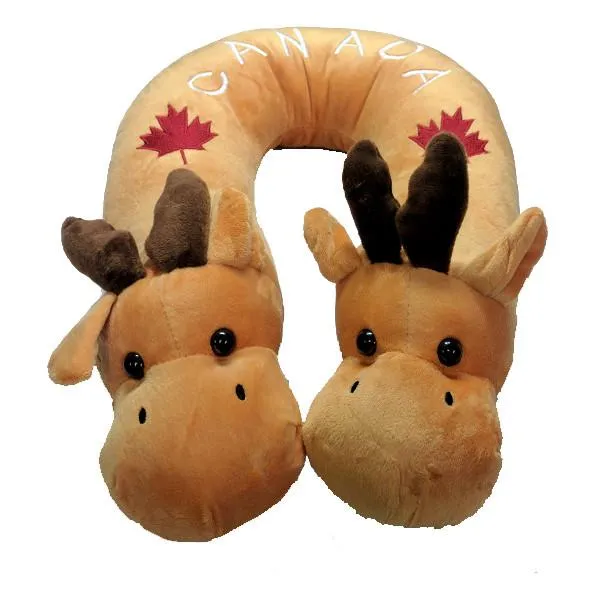 Super Plush Canadian Moose Neck and Travel Pillow