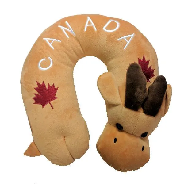 Super Plush Canadian Moose Neck and Travel Pillow