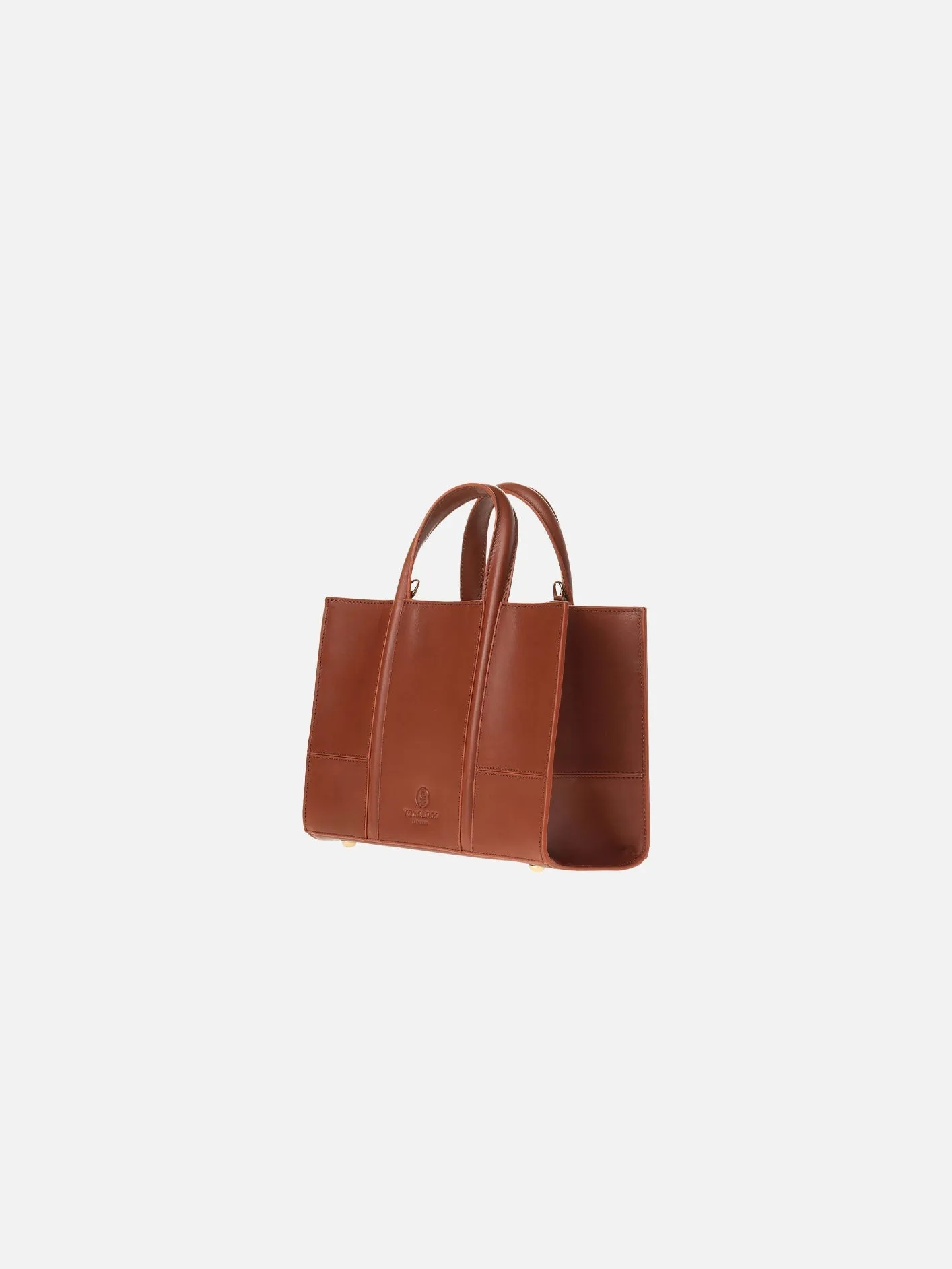 T-Line Mini Tote Çanta - Taba