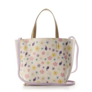 Tangled Rapunzel Flowers and Pascal Lavender Crossbody Bag