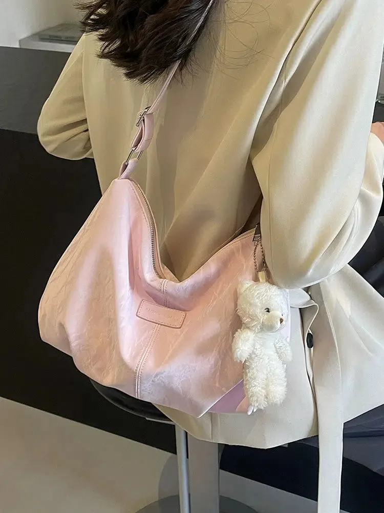 Teddy Bear Charm Soft Tote Bag