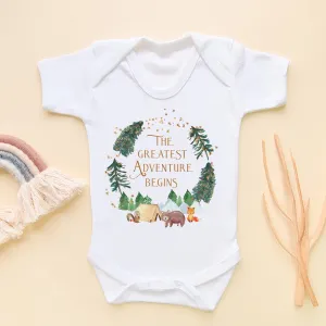 The Greatest Adventure Begins Baby Bodysuit