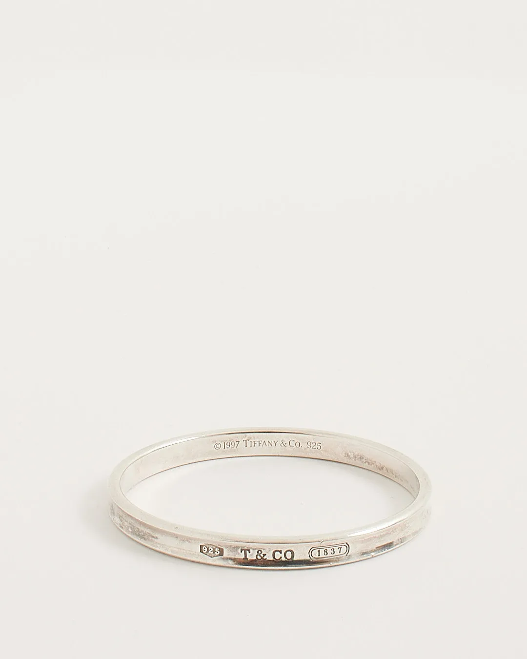 Tiffany & Co. Sterling Silver 1837 T & Co. Bangle Bracelet