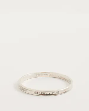 Tiffany & Co. Sterling Silver 1837 T & Co. Bangle Bracelet