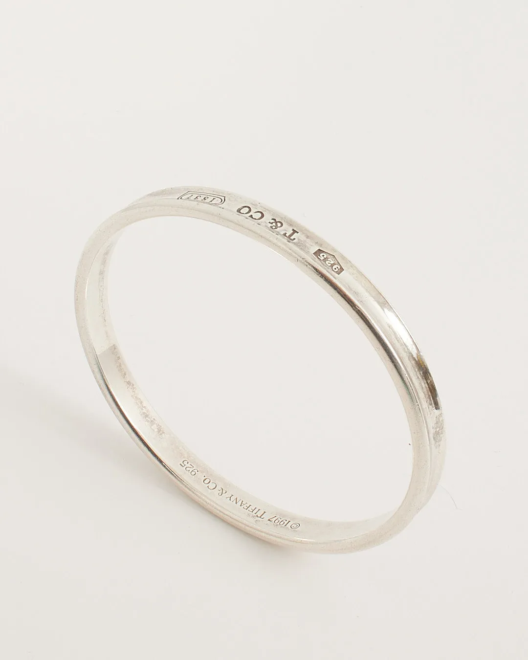 Tiffany & Co. Sterling Silver 1837 T & Co. Bangle Bracelet